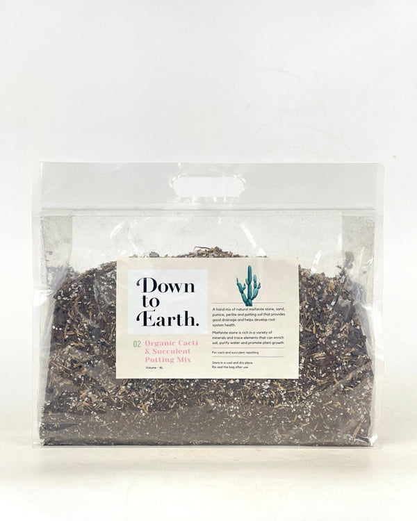 Down To Earth. Organic Cacti and Succulent Potting Mix 02 - Potting mix - Tumbleweed Plants - Online Plant Delivery Singapore