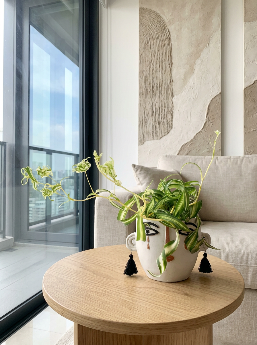 spider plant in living room Spider Plant Bonnie