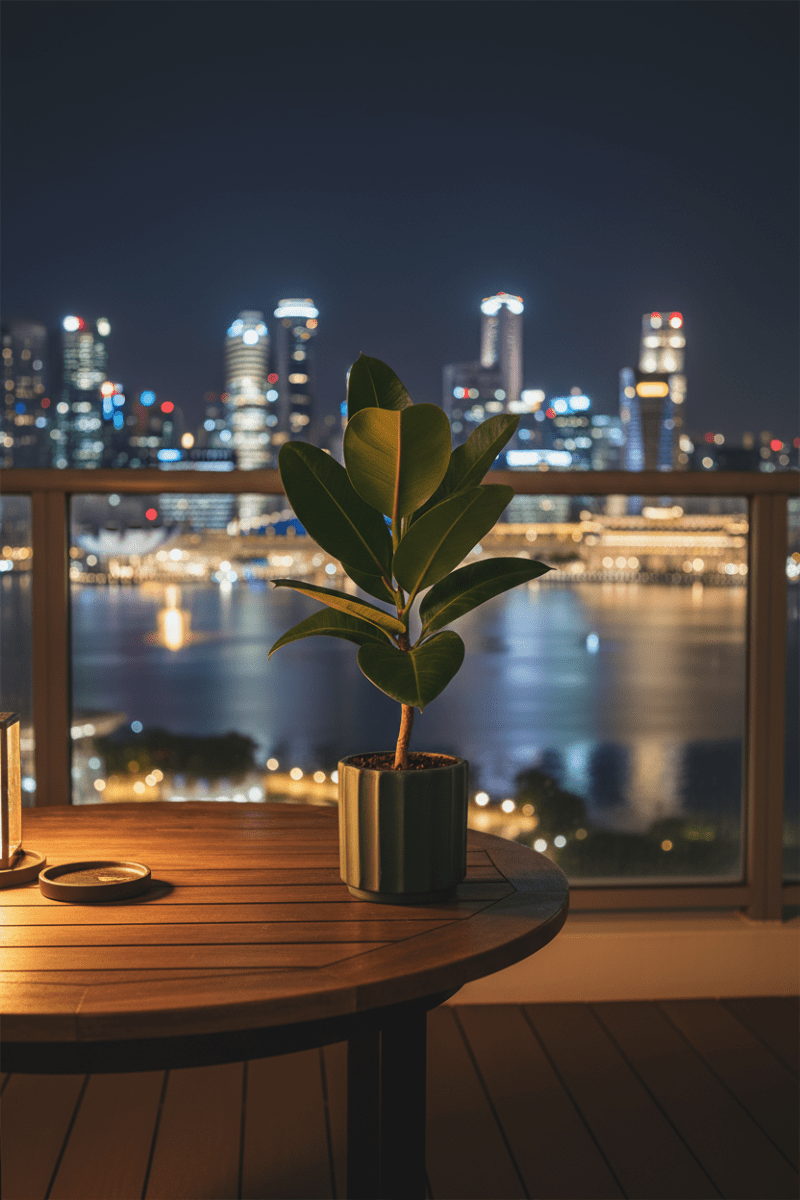 Ficus Elastica Robusta - Potted plant - POTT-RUBB-GRW-1899 - Tumbleweed Plants - Online Plant Delivery Singapore