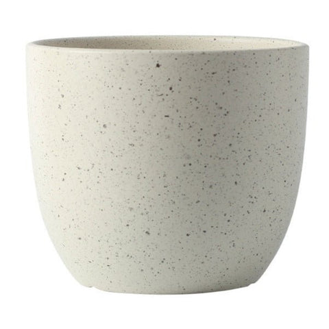 Egg Pot Small - cream dotted