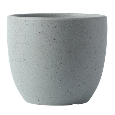 Egg Pot Small - gray dotted