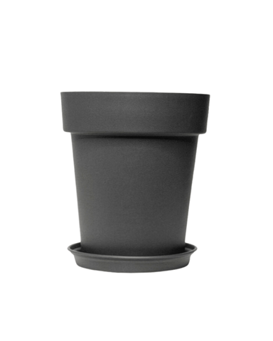 GAL Plastic Pots - Large - 25cm x 20cm (height) - short / Black