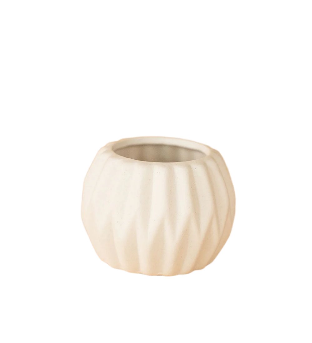 Geometric Mini Pots White - E - Pots - Tumbleweed Plants - Online Plant Delivery Singapore