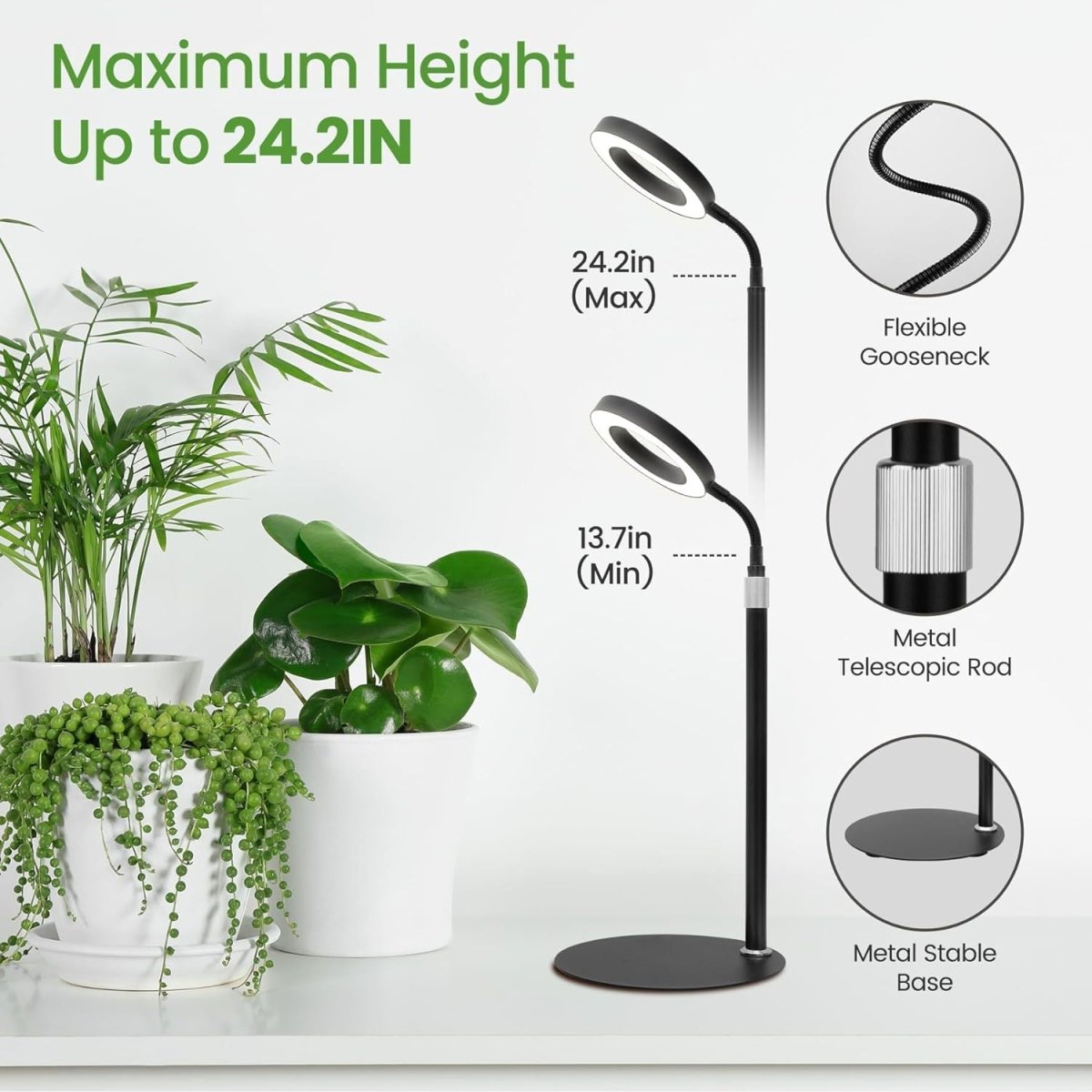 HALO Table Plant Lights - Plant Lights - 5653683746981 - Tumbleweed Plants - Online Plant Delivery Singapore