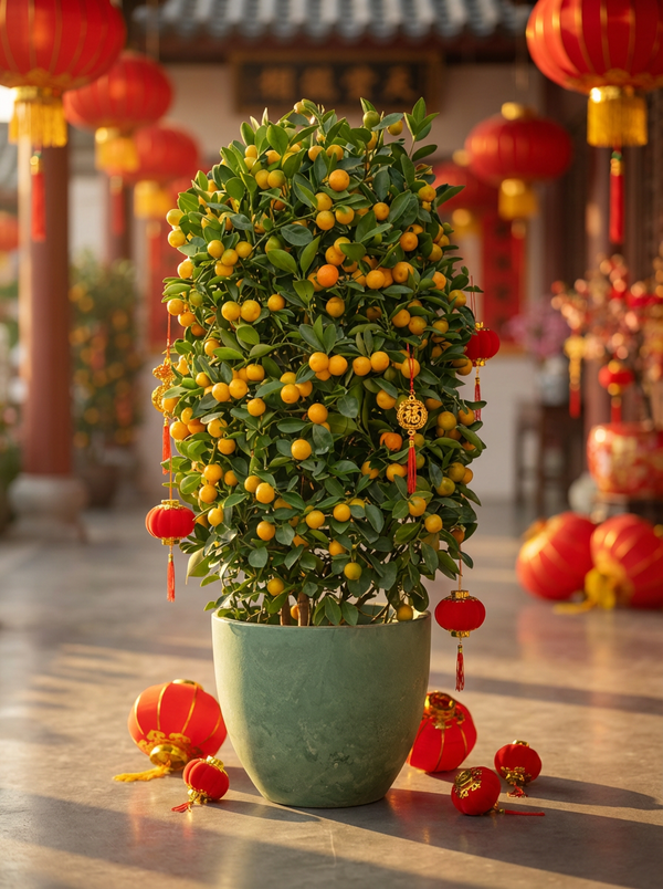 Prosperous Golden Orange Tree (XL)