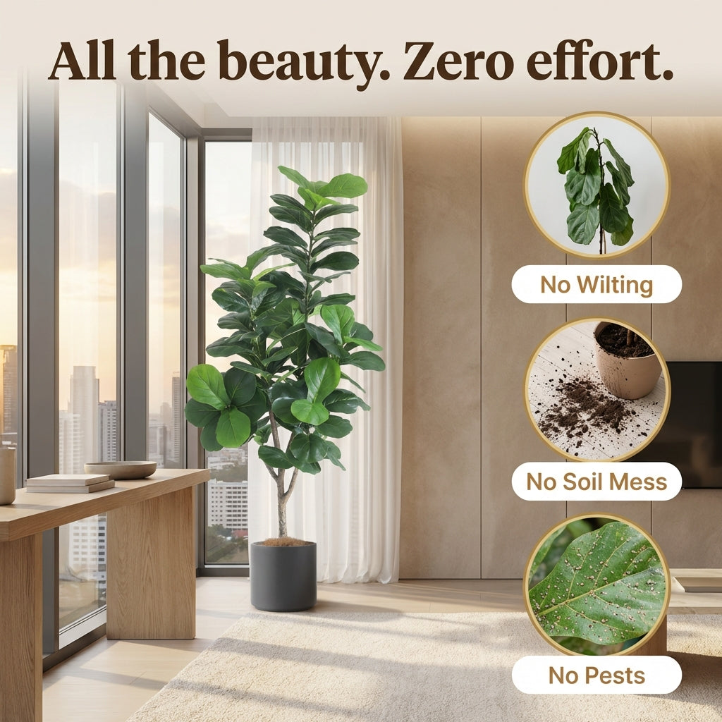 fiddle leaf fig vase life Fiddle Leaf Fig (Life-like Artificial)