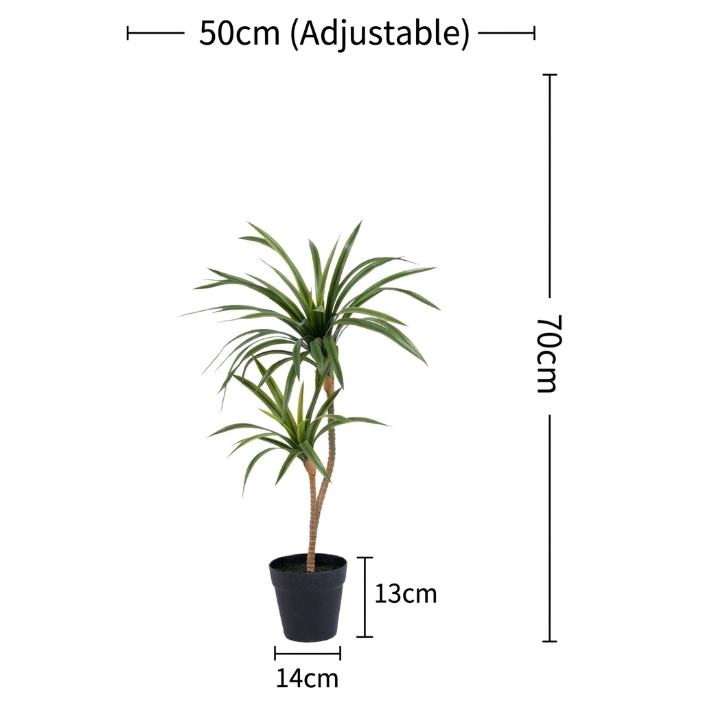Horsetail Dracaena Life-like Artificial Tree
