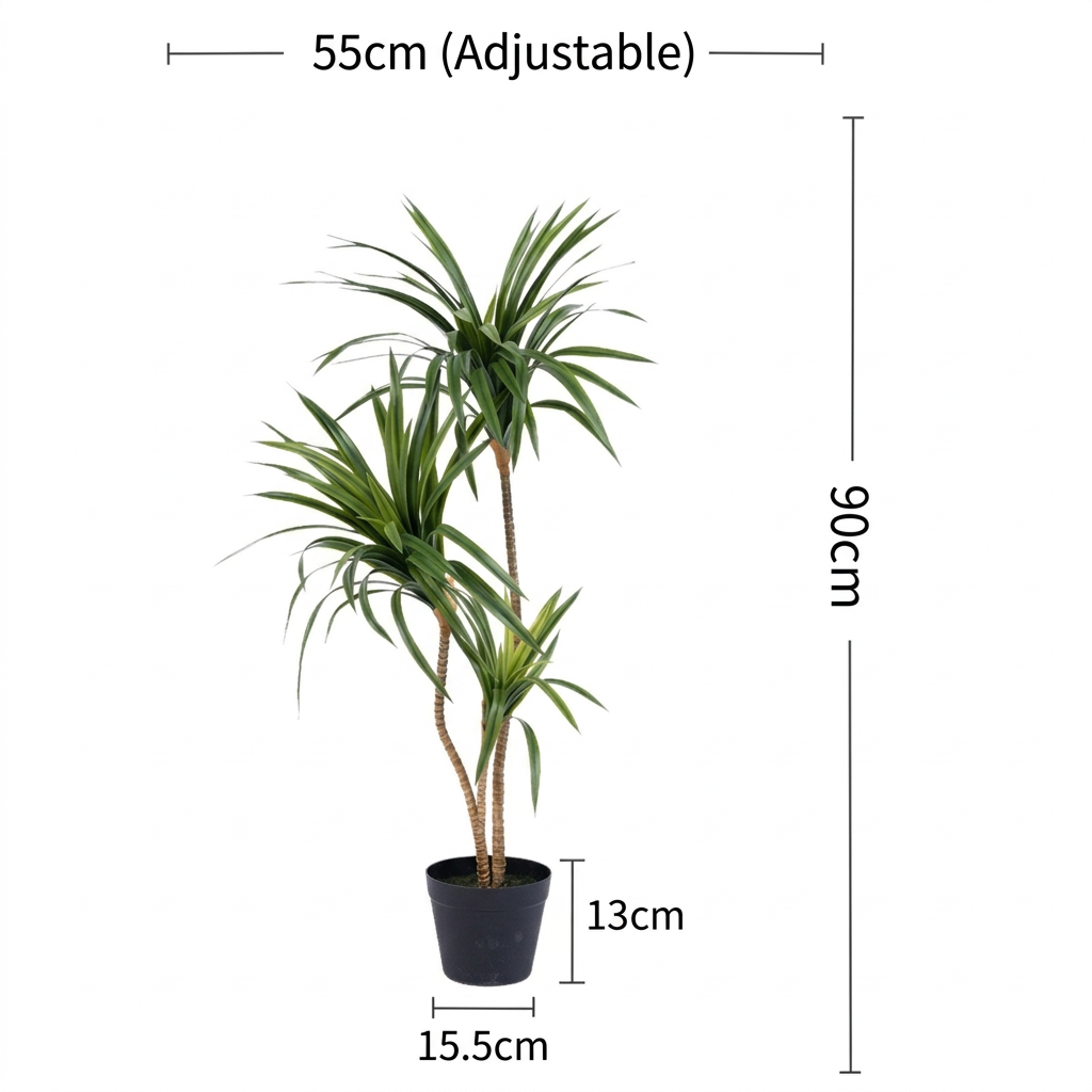 Horsetail Dracaena Life-like Artificial Tree