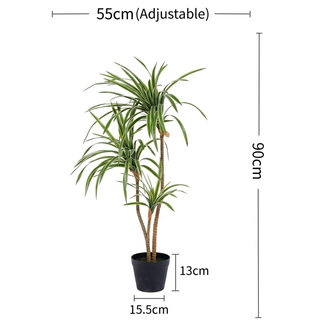 Horsetail Dracaena Life-like Artificial Tree