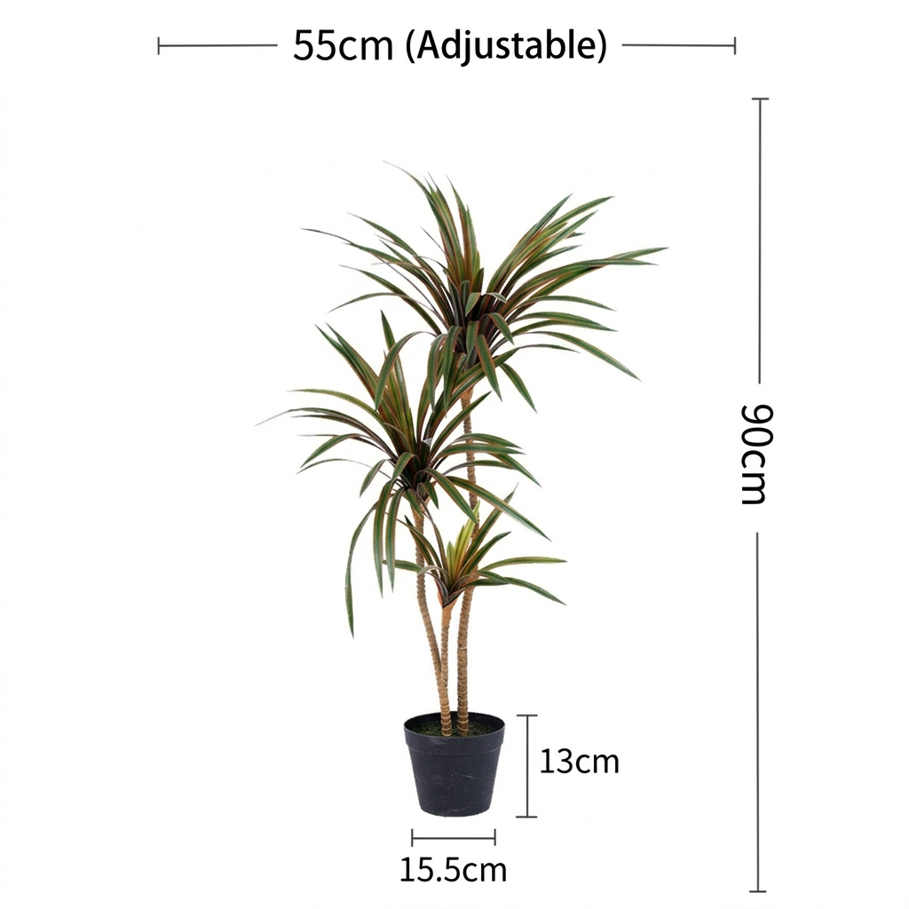 Horsetail Dracaena Life-like Artificial Tree