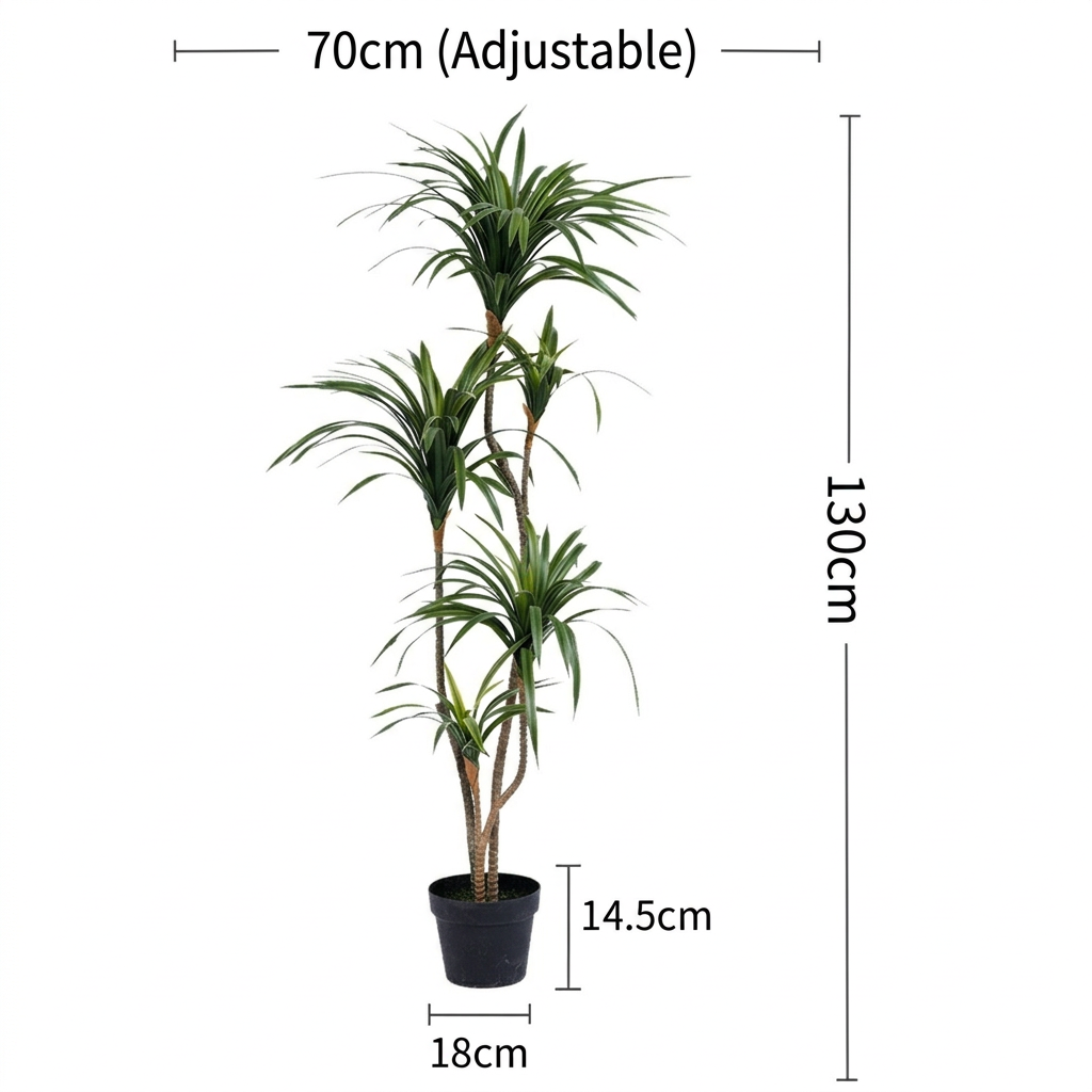 Horsetail Dracaena Life-like Artificial Tree
