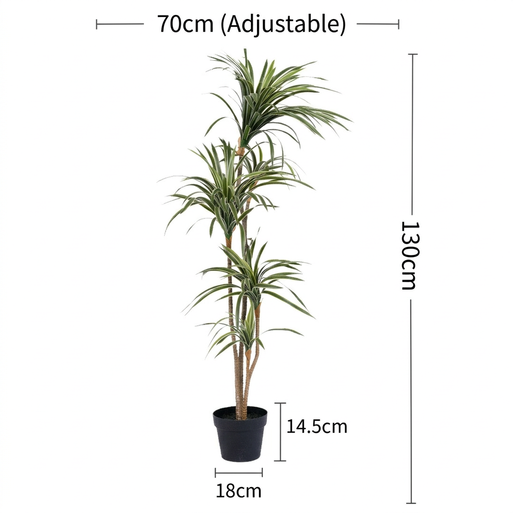 Horsetail Dracaena Life-like Artificial Tree