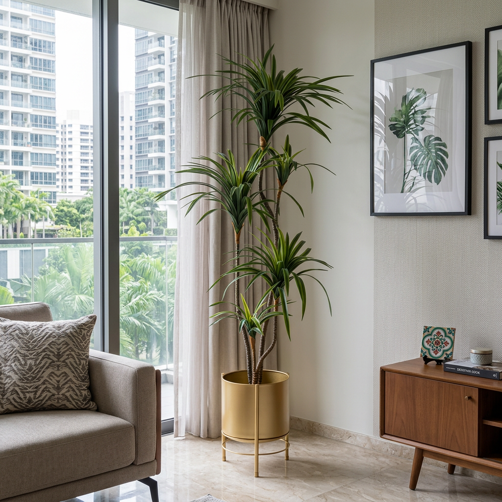 Horsetail Dracaena Life-like Artificial Tree