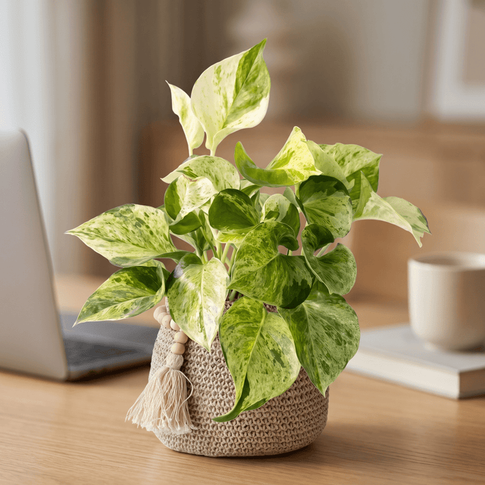 Epipremnum 'Marble Queen' - Potted plant - GIFT-EPIP-GRW-5215 - Tumbleweed Plants - Online Plant Delivery Singapore
