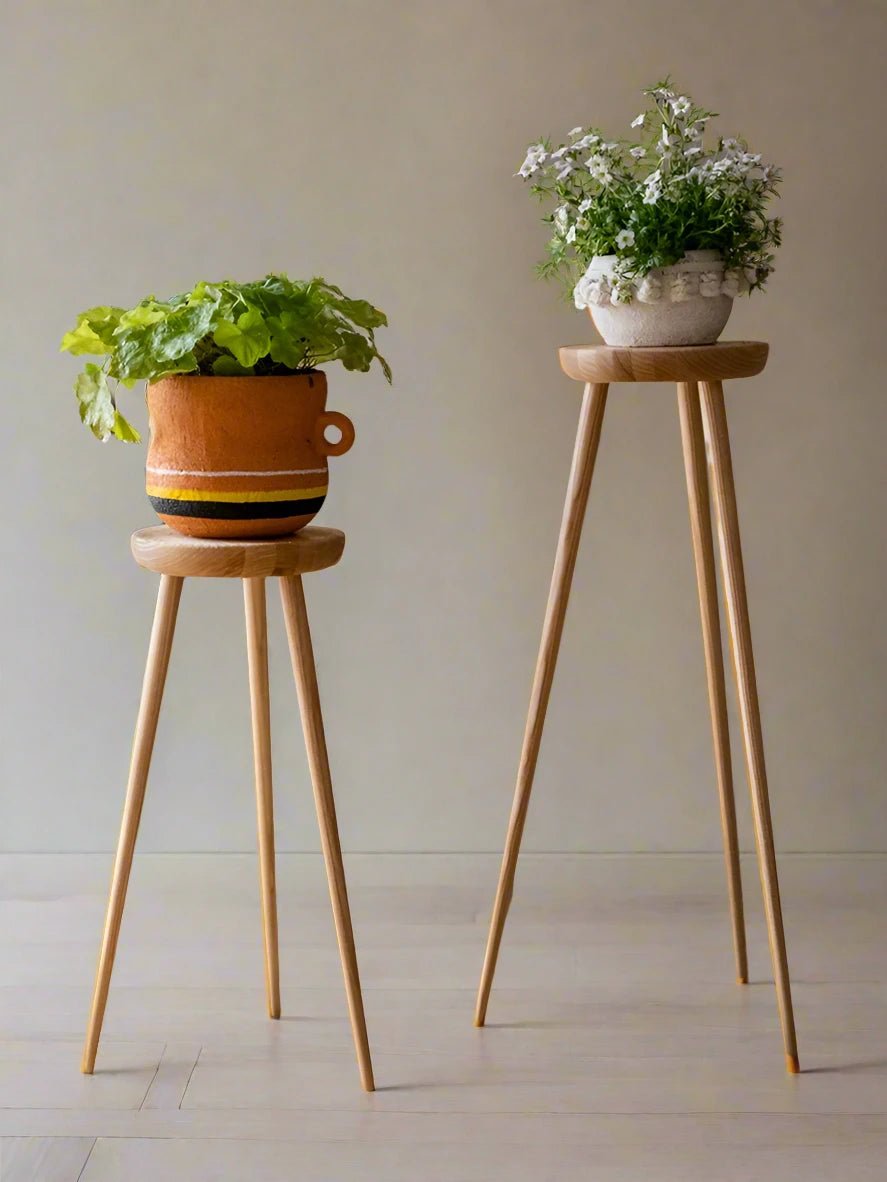 High Wooden Plant Stand - Tumbleweed Plants