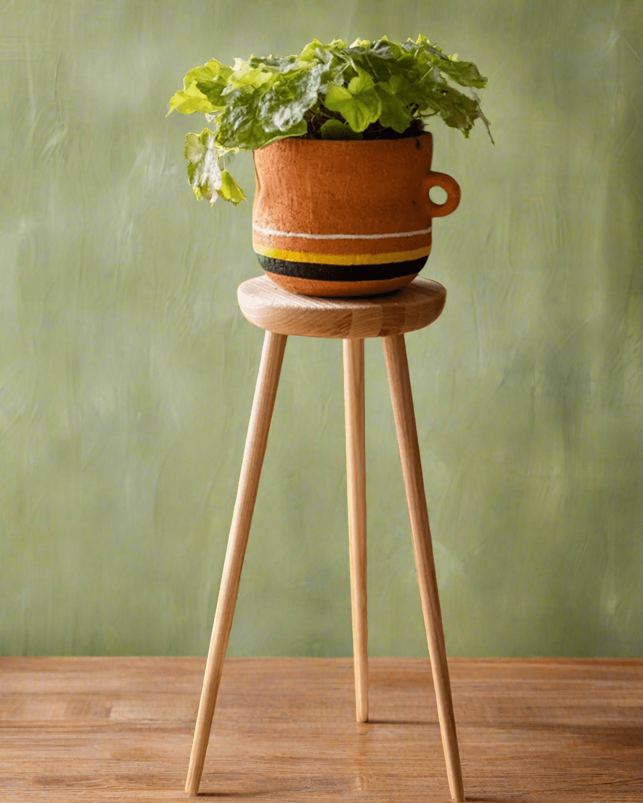 High Wooden Plant Stand - Tumbleweed Plants