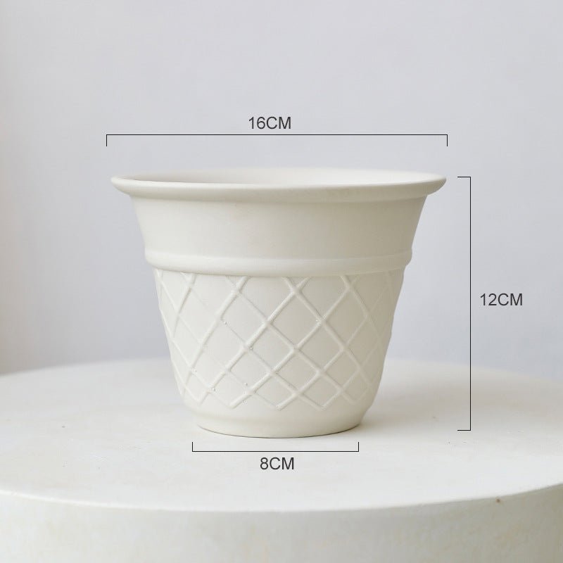 Ice Cream Cone Planter - Planter - 5815663443248 - Tumbleweed Plants - Online Plant Delivery Singapore