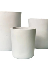 Large Aurora Clay Pot - white - Pots - Tumbleweed Plants - Online Plant Delivery Singapore