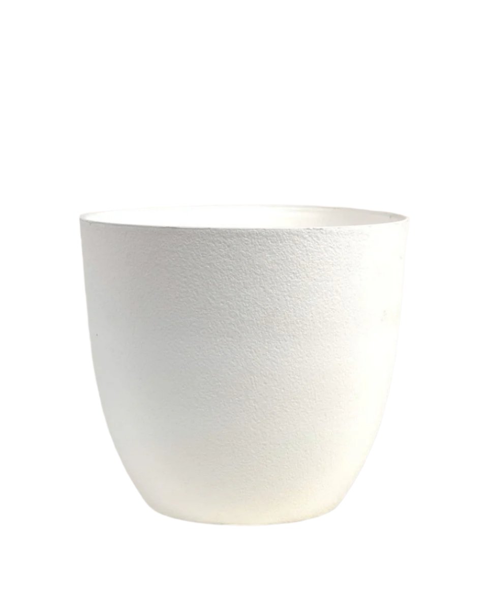 Large Luxe Plastic Pot - White - Pots - Tumbleweed Plants - Online Plant Delivery Singapore