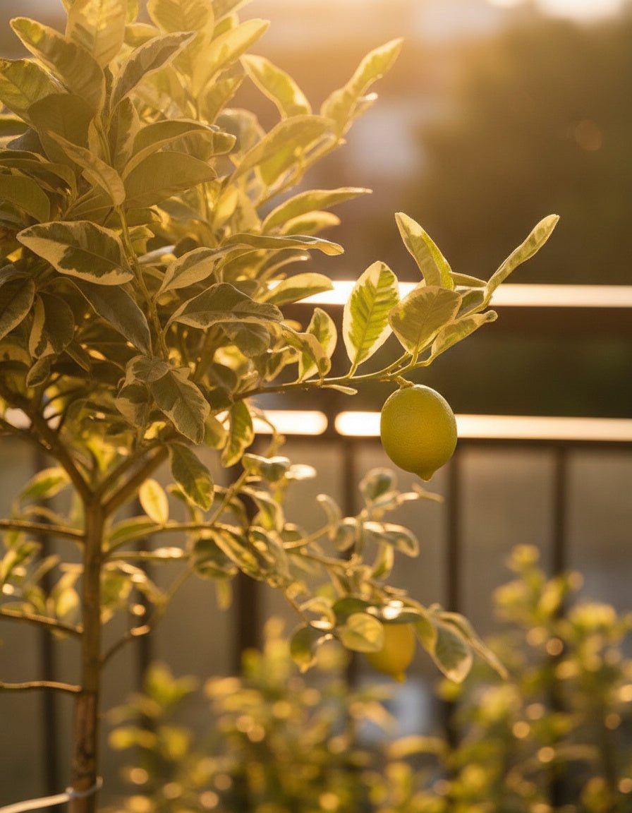 Large Variegated Lemon Tree (1.3 - 1.5m) - Potted plant - POTT - VARI - RCK - 6264 - Tumbleweed Plants - Online Plant Delivery Singapore