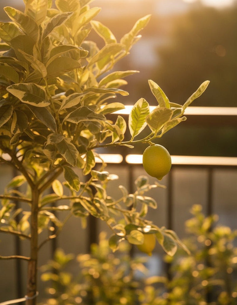 Large Variegated Lemon Tree (1.3 - 1.5m) - Potted plant - POTT - VARI - RCK - 6264 - Tumbleweed Plants - Online Plant Delivery Singapore
