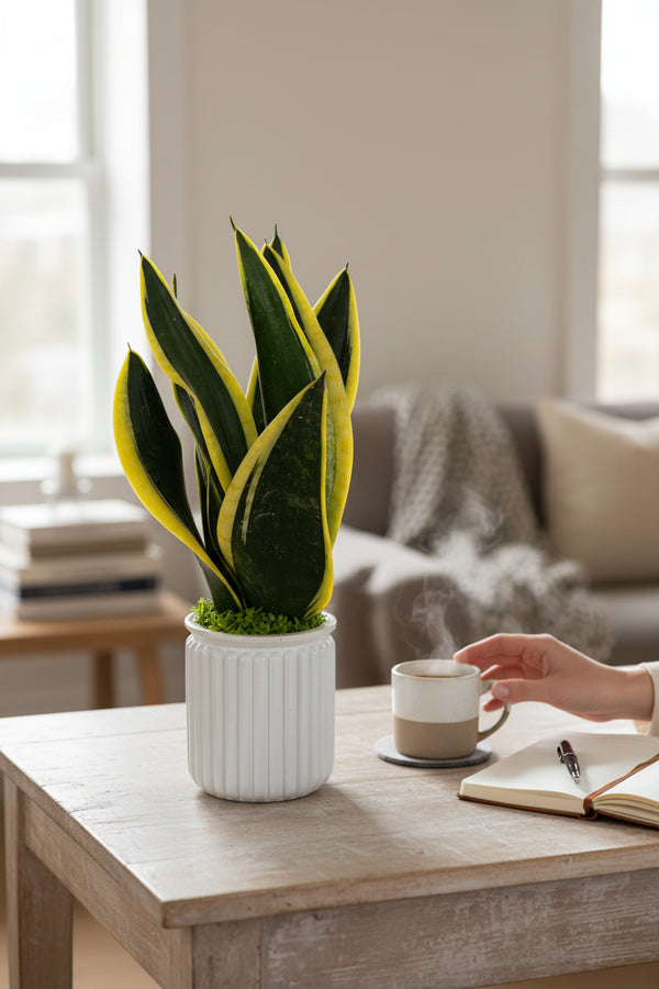 Sansevieria Trifasciata Laurentii Hydro - Self Watering