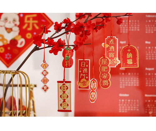 Lunar New Year Hanging Deco Ornaments - Home Decor - HOME - LUNA - 4681 - Tumbleweed Plants - Online Plant Delivery Singapore