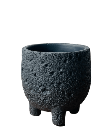 Anya Cement Pot Mini - black