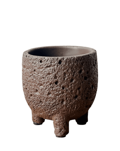 Anya Cement Pot Mini - brown