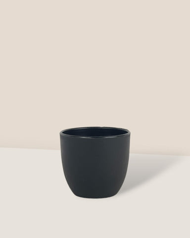 Luxe Plastic Pot - XS - Black / 6cm