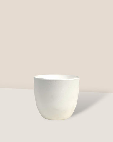 Luxe Plastic Pot - XS - White / 7cm