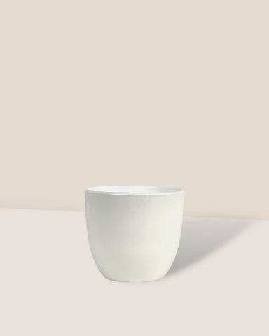 Luxe Plastic Pot - XS - White / 6cm