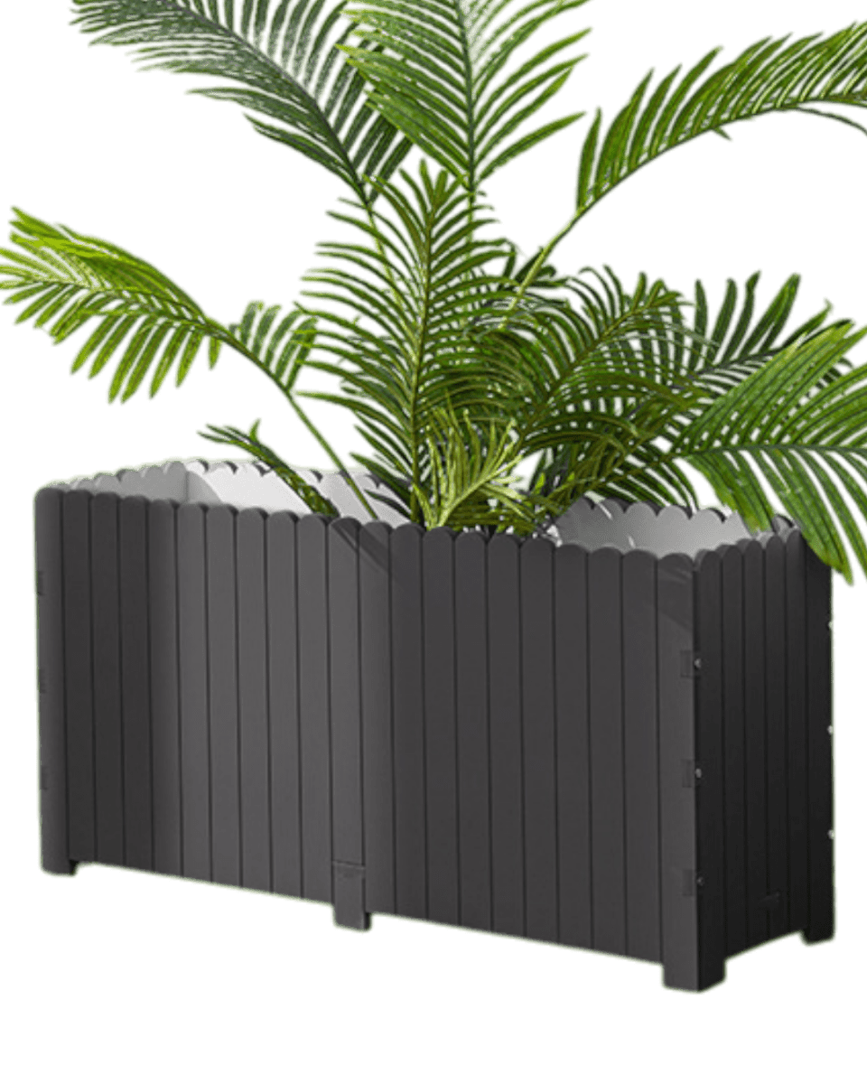 Picket Planter Box - Pots - 5672184854249 - Tumbleweed Plants - Online Plant Delivery Singapore