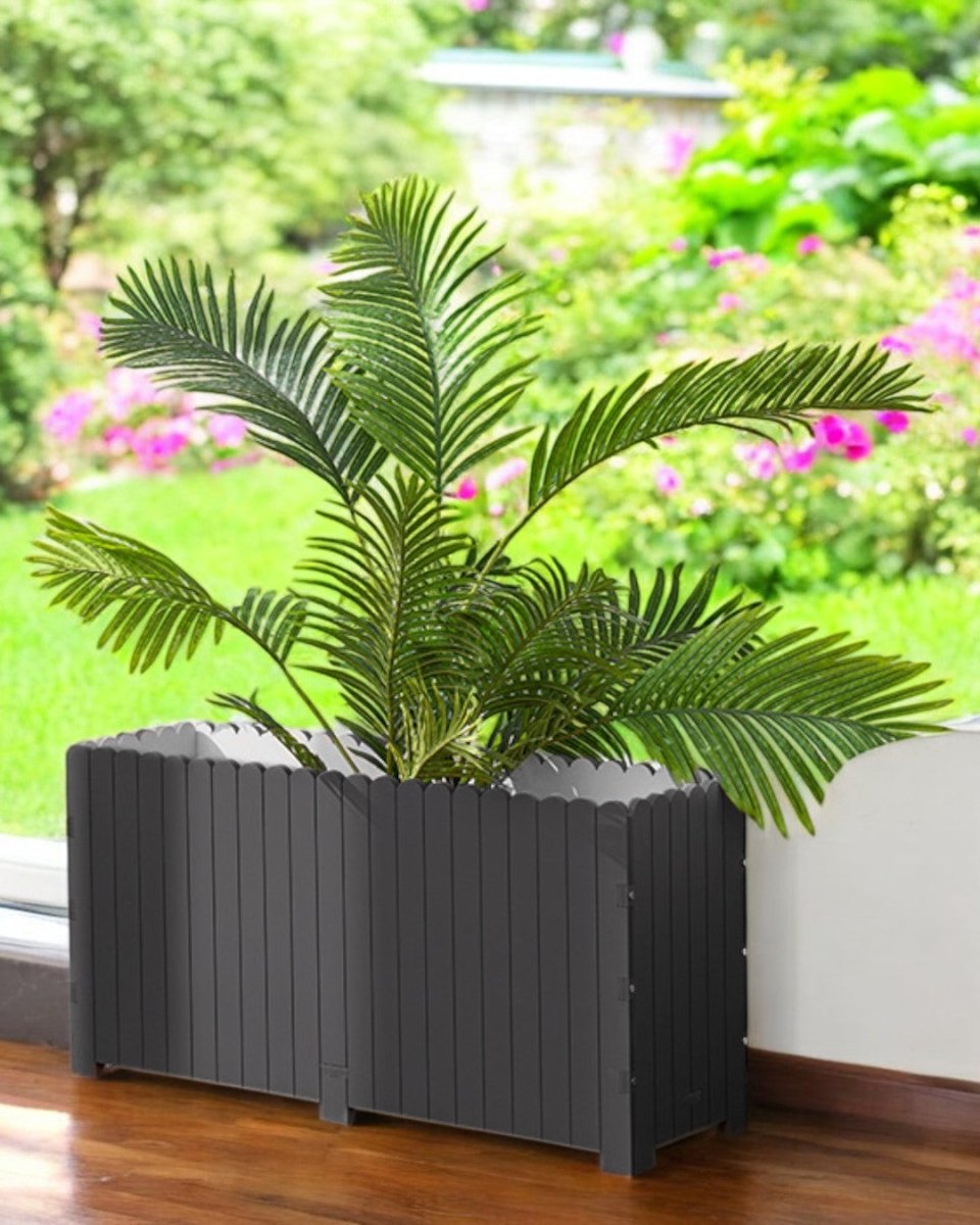 Picket Planter Box - Pots - 5672184854198 - Tumbleweed Plants - Online Plant Delivery Singapore