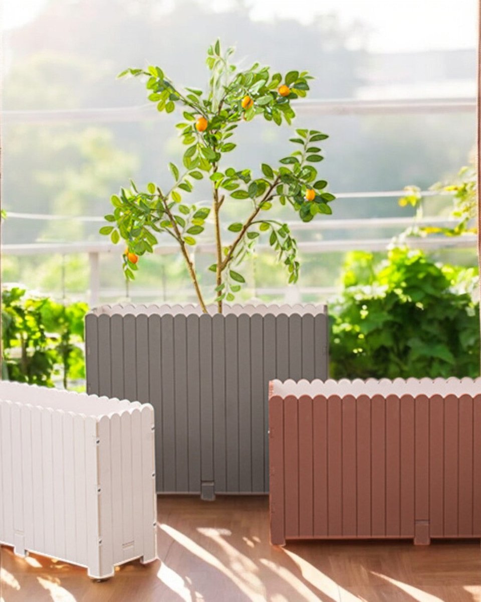 Picket Planter Box - Pots - 5672184854198 - Tumbleweed Plants - Online Plant Delivery Singapore