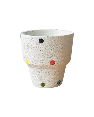 Polka Pots - A / white