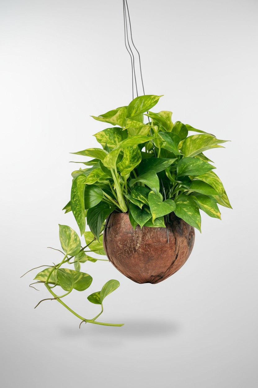 Epipremnum Aureum - Golden Pothos (Variegated) in Coco Husk