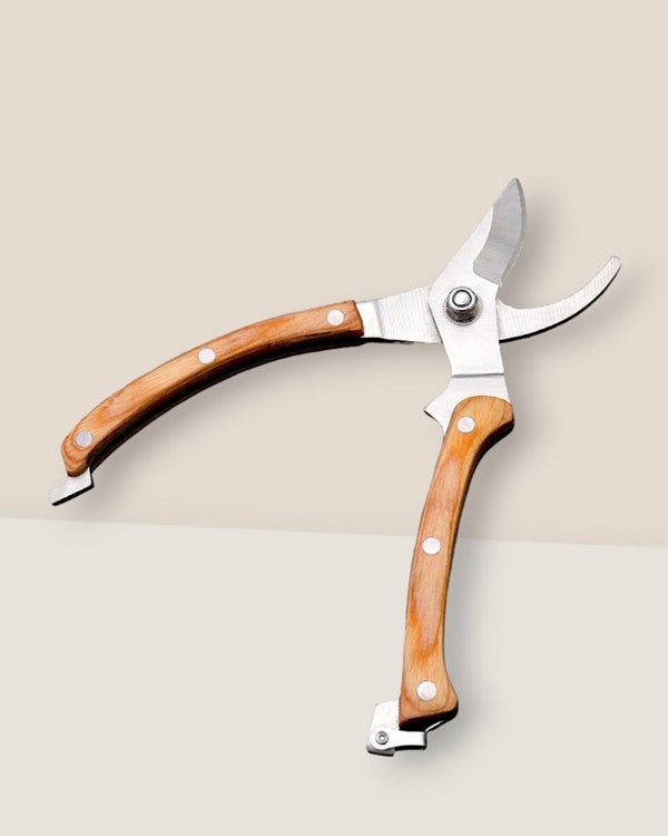 Pruning Shears - Wood Handle - Tool - Tumbleweed Plants - Online Plant Delivery Singapore