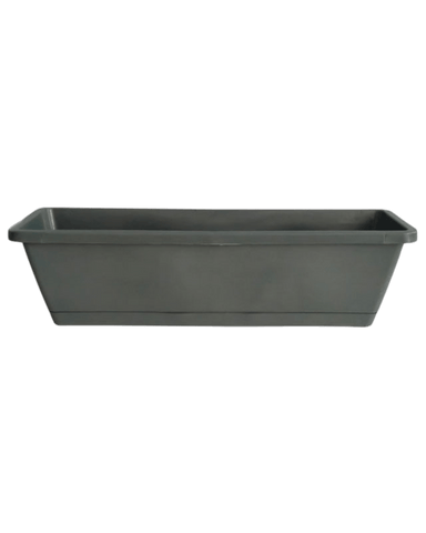 Rectangle Plastic Planter Box - Grey