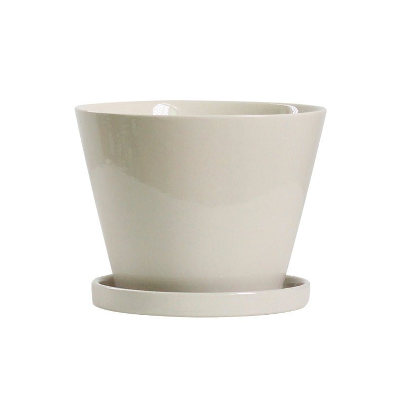 Retro Glazed Planter - Planter - 5648632823312 - Tumbleweed Plants - Online Plant Delivery Singapore