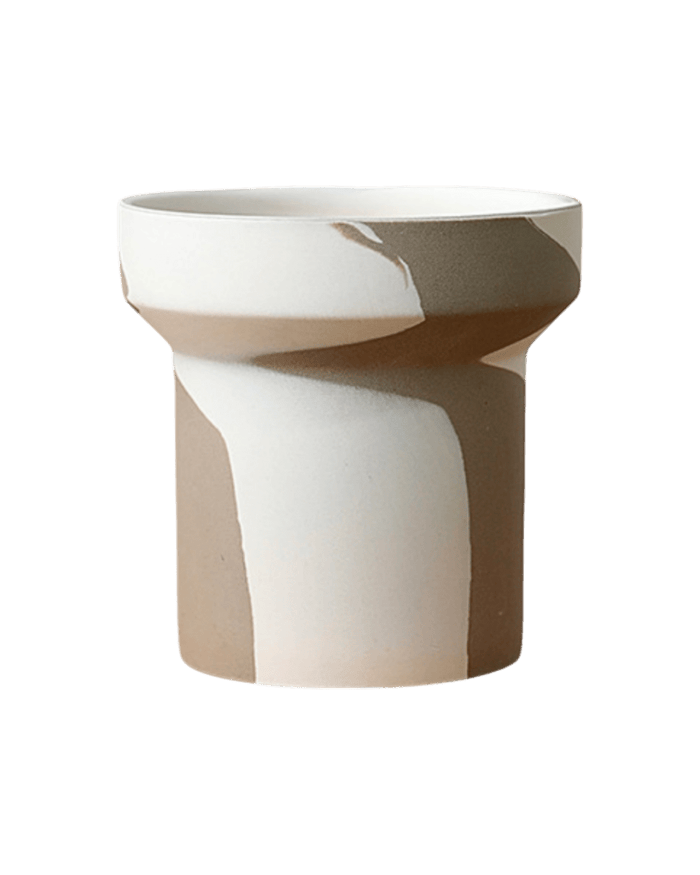 Ripple Duotone Pot - Pots - POTS - RIPP - CRM - 6717 - Tumbleweed Plants - Online Plant Delivery Singapore