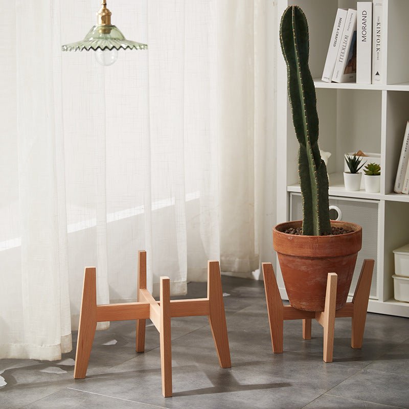 ROOTED Wooden Plant Stands - Plant Stand - 4883189005871 - 01 - Tumbleweed Plants - Online Plant Delivery Singapore