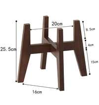 ROOTED Wooden Plant Stands - Plant Stand - 4883189005872 - 01 - Tumbleweed Plants - Online Plant Delivery Singapore