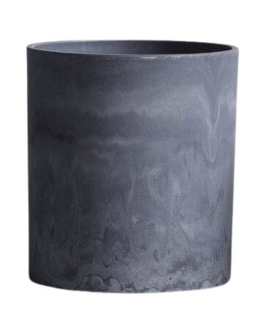 Airstone Cylinder Pots - Small - gray sand / straight