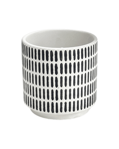 Stripe Pocky Planter - 12*12 / Black