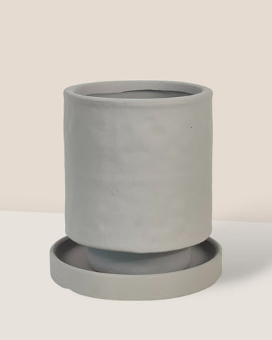 Tall Astra Pot - Medium - grey