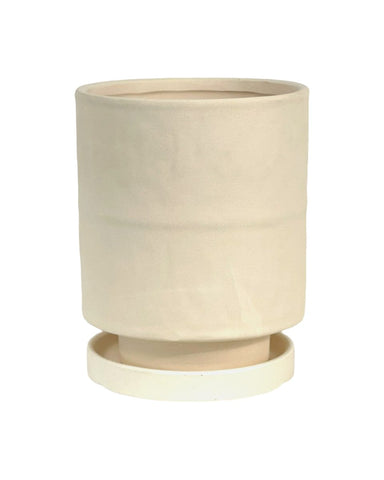 Tall Small Astra Pot - cream / 11.5cm