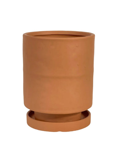 Tall Small Astra Pot - brown / 11.5cm