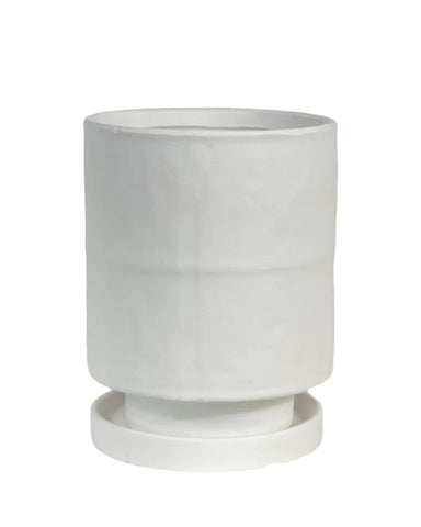 Tall Small Astra Pot - white / 11.5cm