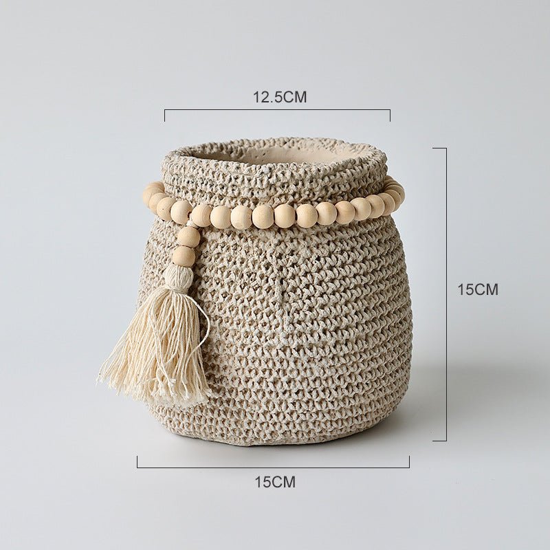 Tassel Pot - Planter - 5786267967834 - Tumbleweed Plants - Online Plant Delivery Singapore